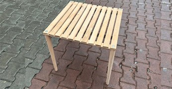 60X60 Katlanabilir Gürgen Kamp Masası