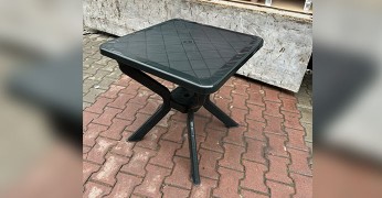 70x70 Muz Ayak Plastik Siyah Masa