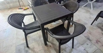80x80 Demonte Masa Sandalye Takımı