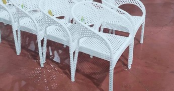 Bambu Sandalye Beyaz