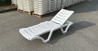 Beyaz Standart Şezlong