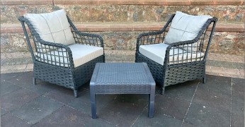 Rattan Örme Sehpa Takım